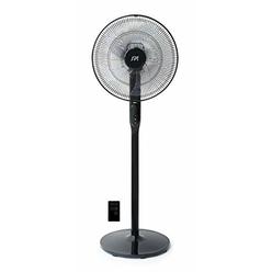 SPT Sunpentown 16" DC-Motor Energy Saving Stand Fan with Remote and timer-Piano Black