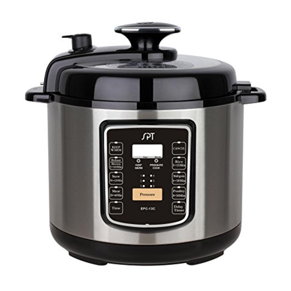 SPT 6.5 Qt. Electric Stainless Steel Pressure Cooker with Quick Release