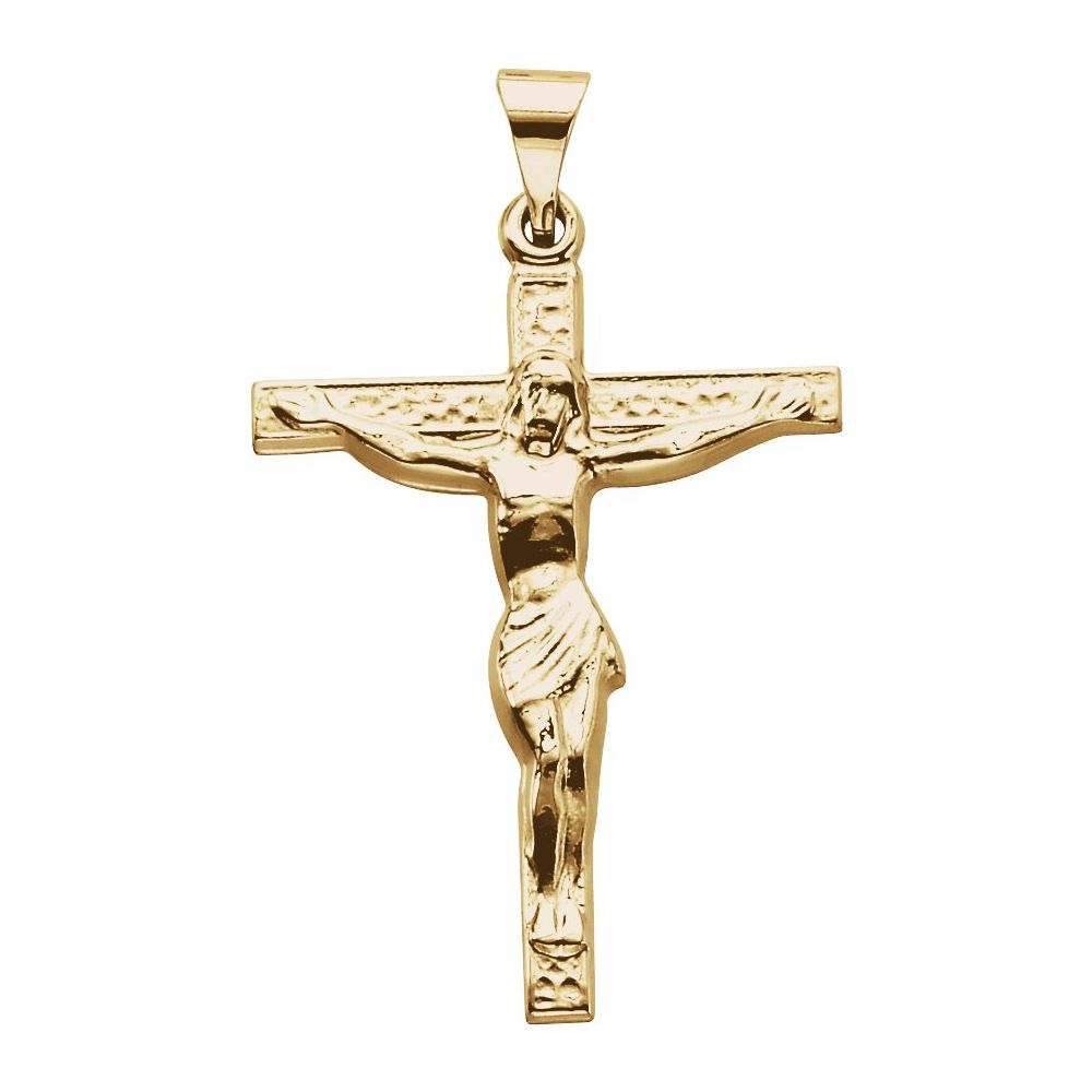 Diamond2Deal 18K Yellow Gold Crucifix Pendant  