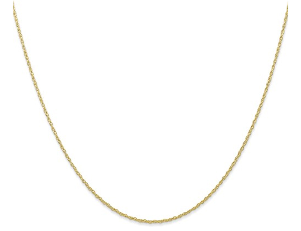 Gem And Harmony 18 inches 10K Yellow Gold Carded Cable Rope Chain 0.70mm