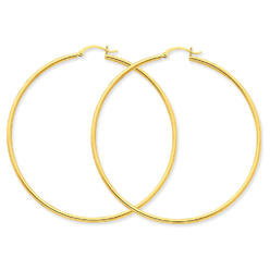 Extra Large 14k Gold Hoop Earrings Gem And Harmony Extra Large Hoop Earrings In 14k Yellow Gold 2 1 Inch