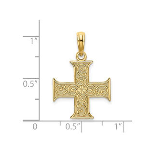 Gem And Harmony Greek Cross Pendant Necklace In 14k Yellow Gold With Chain - Greek Cross Pendant Necklace Gem And Harmony Greek Cross Pendant Necklace In 14k Yellow Gold With Chain - Greek Cross Pendant Necklace
