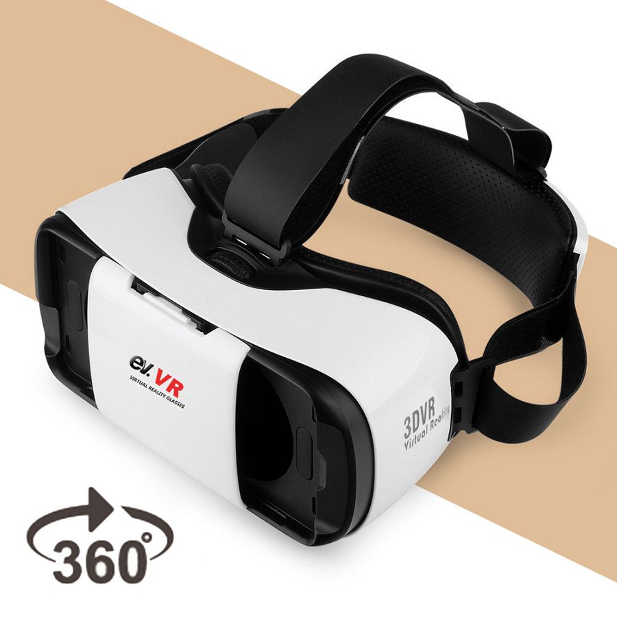 BM-3D02 VR Headset, Virtual Reality Glasses 3D Movie Game Box, for iPhone & Compatible with inch Smartphone