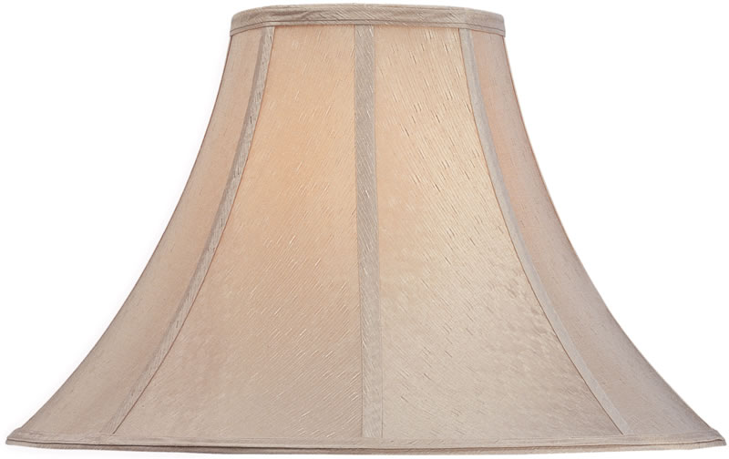 Dolan Designs 7x19x13 Corn Silk Round Bell Soft Back Shade with Piping