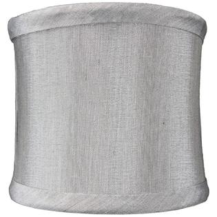 Home Concept 4x4x4 Crisp Shantung Clip On Sconce Half Shell Lamp Home Concept 4x4x4 Crisp Shantung Clip On Sconce Half Shell Lamp Shade Gray