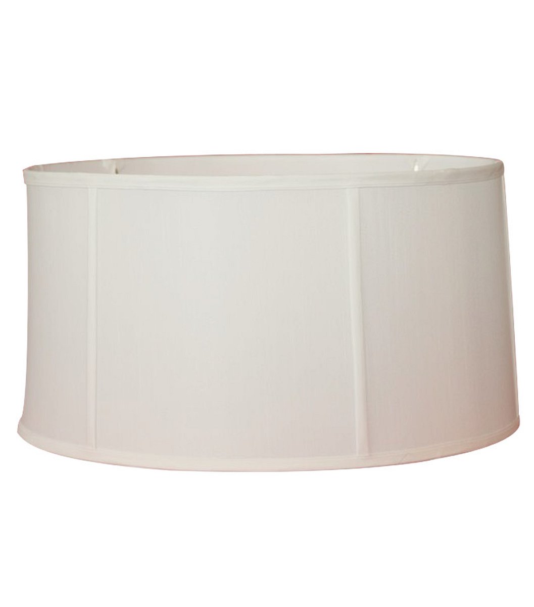 Kirks Lane 17x18x10 Egg Shell Shantung Fabric Shallow Drum Lamp Shade
