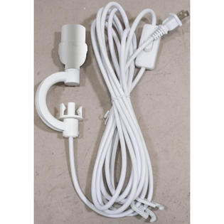Adesso 15 Swag Pendant Plug In Cord Kit White Convert Your Shade Adesso 15 Swag Pendant Plug In Cord Kit White Convert Your Shade To A Ceiling Light