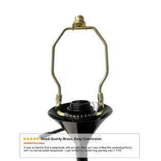 Homeconcept Slip Uno Adapter Converts Your Standard 10 High Lampshade To Fit On Lamp Base 1 7 16 Opening H Homeconcept Slip Uno Adapter Converts, What Is A Slip Uno Lamp Shade