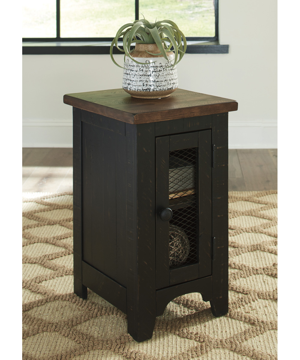 Signature Design by Ashley Valebeck Chair Side End Table Black/Brown