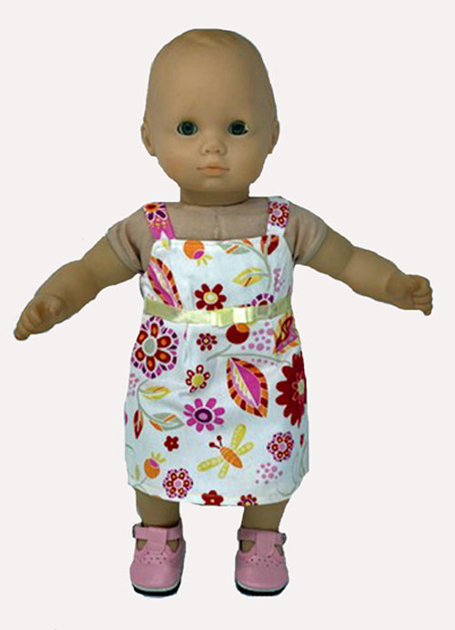 Doll Clothes Superstore Flower Print Sundress Fit 18 Inch Girl Doll Like American Girl Our Generation My Life Cabbage Patch And 15 16 Inch Baby Doll