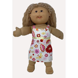 Doll Clothes Superstore Flower Print Sundress Fit 18 Inch Girl