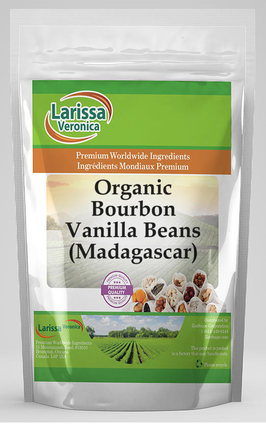 Larissa Veronica Organic Bourbon Vanilla Beans (Madagascar) (8 oz, ZIN: 526060)