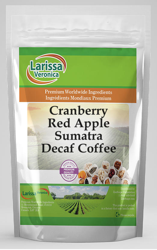 Larissa Veronica Cranberry Red Apple Sumatra Decaf Coffee (8 oz, ZIN: 566436)