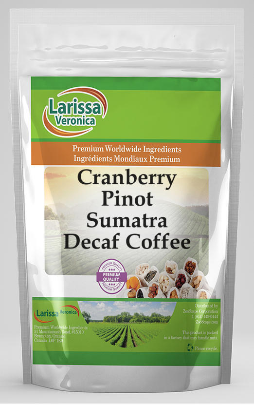 Larissa Veronica Cranberry Pinot Sumatra Decaf Coffee (8 oz, ZIN: 568568)