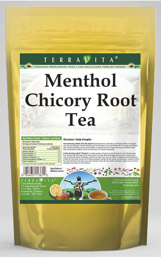 TerraVita Menthol Chicory Root Tea (50 tea bags, ZIN: 554599)