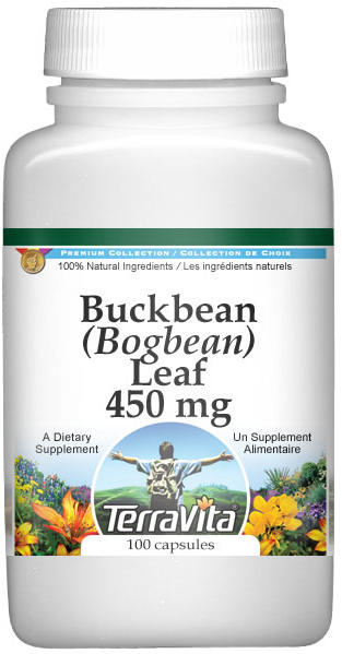 TerraVita Buckbean (Bogbean) Leaf - 450 mg (100 capsules, ZIN: 512754)