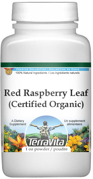 TerraVita Red Raspberry Leaf (Certified Organic) Powder (1 oz, ZIN: 518669)