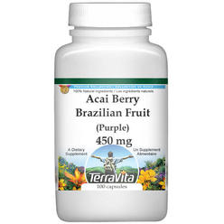 TerraVita Acai Berry - Brazilian Fruit (Purple) - 450 mg (100 capsules, ZIN: 514537)