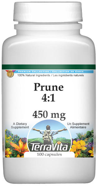 TerraVita Prune 4:1 - 450 mg (100 capsules, ZIN: 521200)