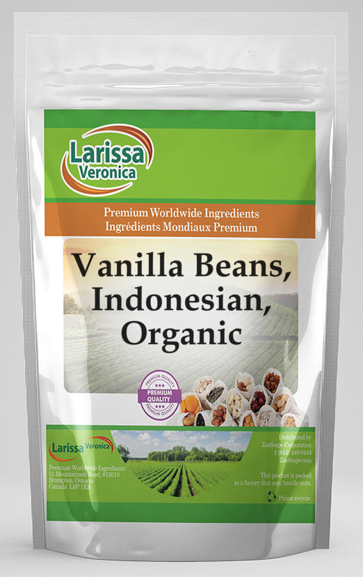 Larissa Veronica Vanilla Beans, Indonesian, Organic (16 oz, ZIN: 526421)