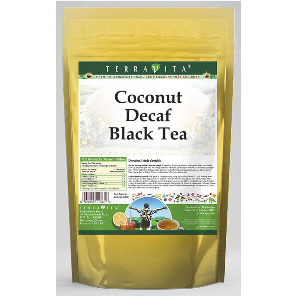 TerraVita Coconut Decaf Black Tea (50 tea bags, ZIN: 530191)