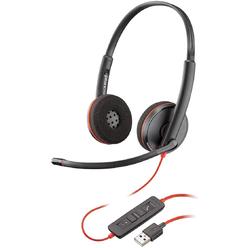 Plantronics Blackwire 3220 USB Type-A Stereo UC Wired On-Ear Headset (209745-101)
