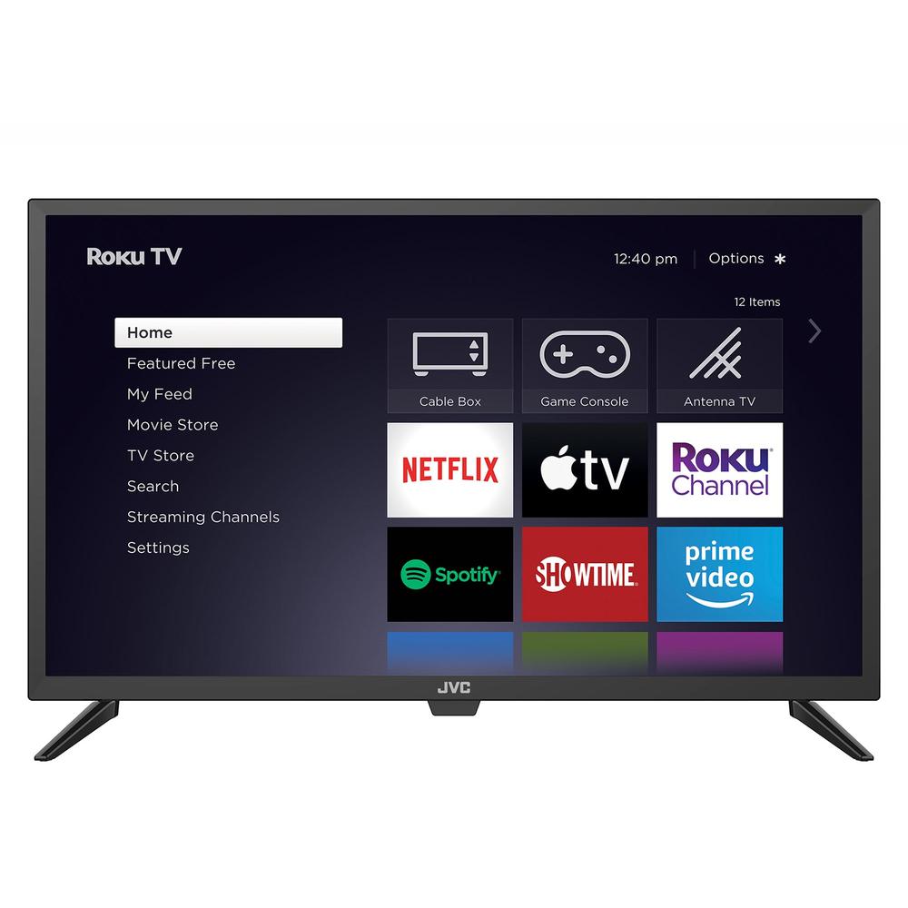 forfængelighed Anvendt Andragende JVC Kenwood L-T32MAW205 JVC 32-Inch 720p HD LED Roku Smart TV with Voice  Control App, Airplay, Screen Casting, & 300+ Free Streaming Channels