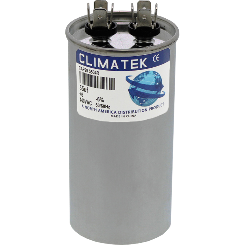 Climatek ClimaTek P291-5504R - ClimaTek Upgraded Capacitor Single Round Fits Carrier