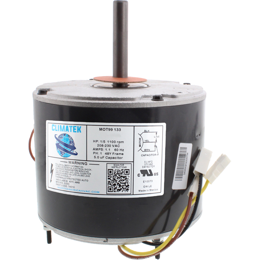 ClimaTek HB38GQ230A ClimaTek Upgraded 1/5 HP Condenser Fan Motor Fits