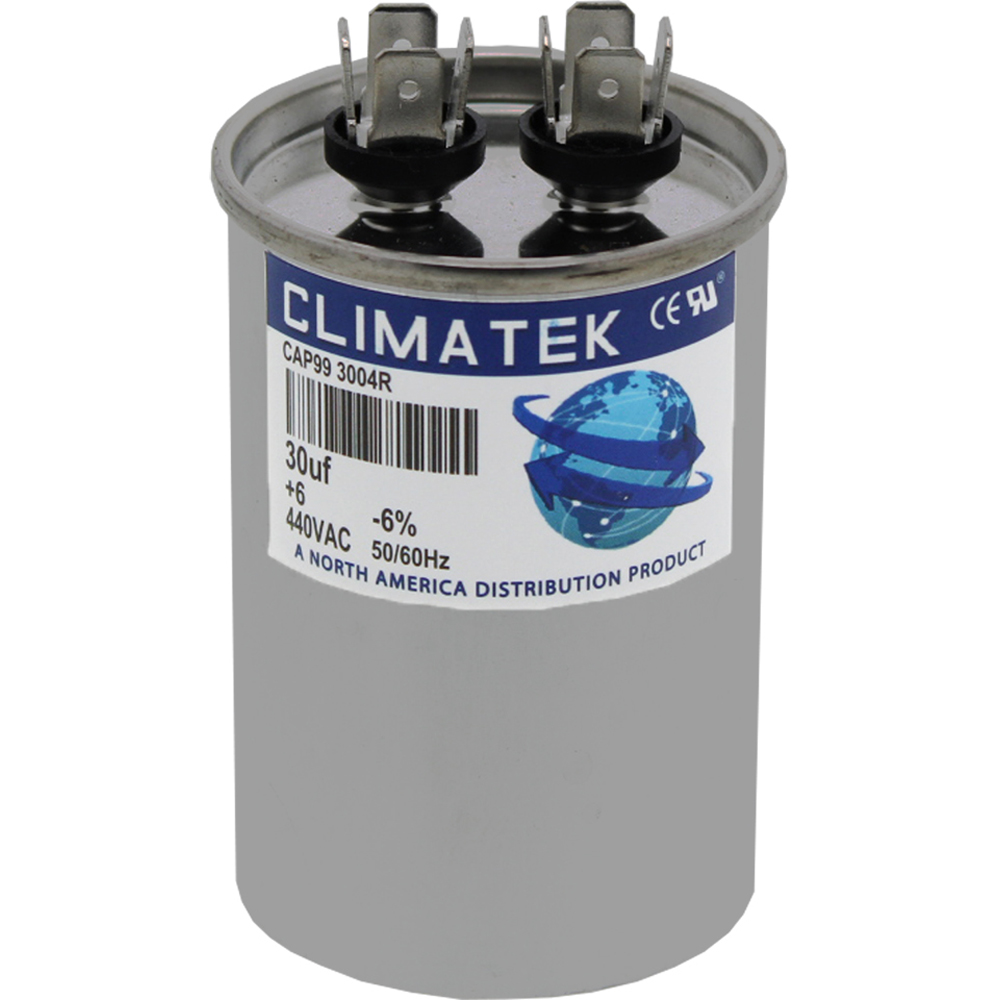 ClimaTek Round Capacitor - fits Nordyne # 621206 | 30 uf MFD 370 / 440 Volt VAC
