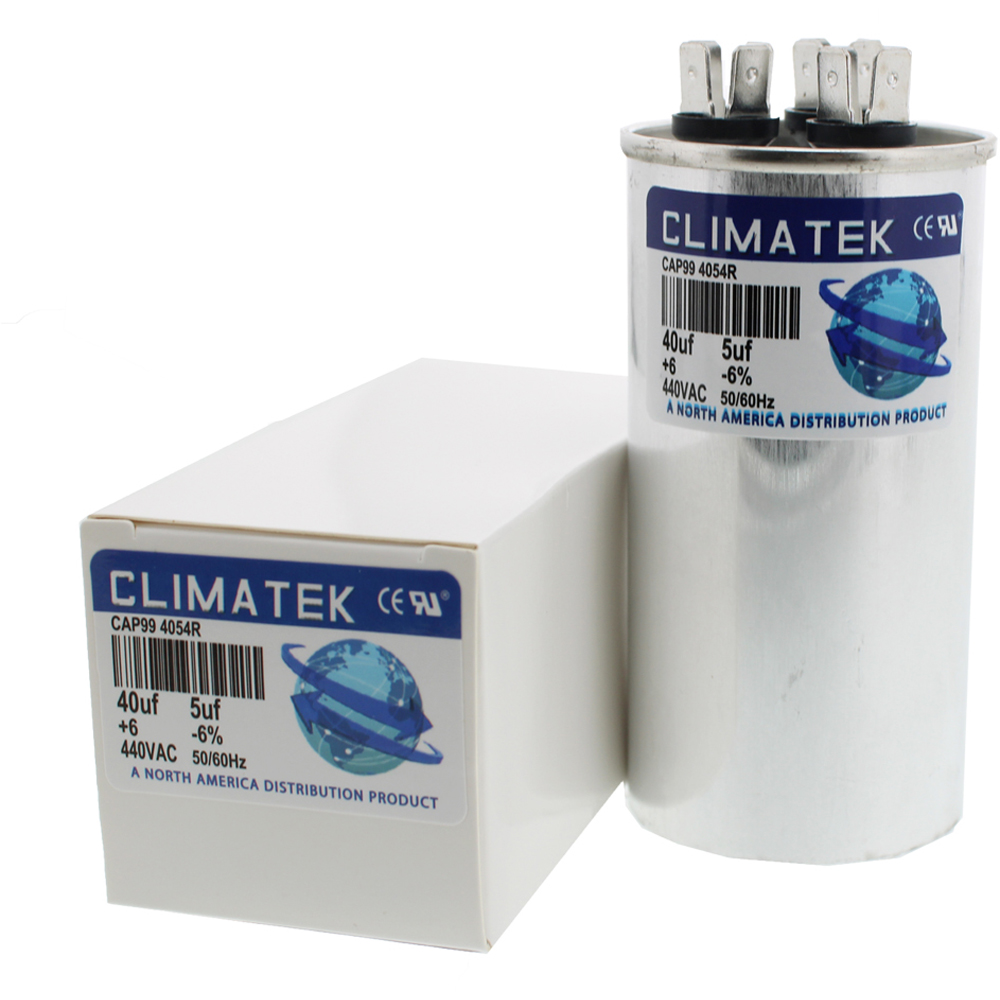 ClimaTek Round Capacitor - fits Weather # 43-101665-26 | 40/5 uf MFD 370 / 440 Volt VAC