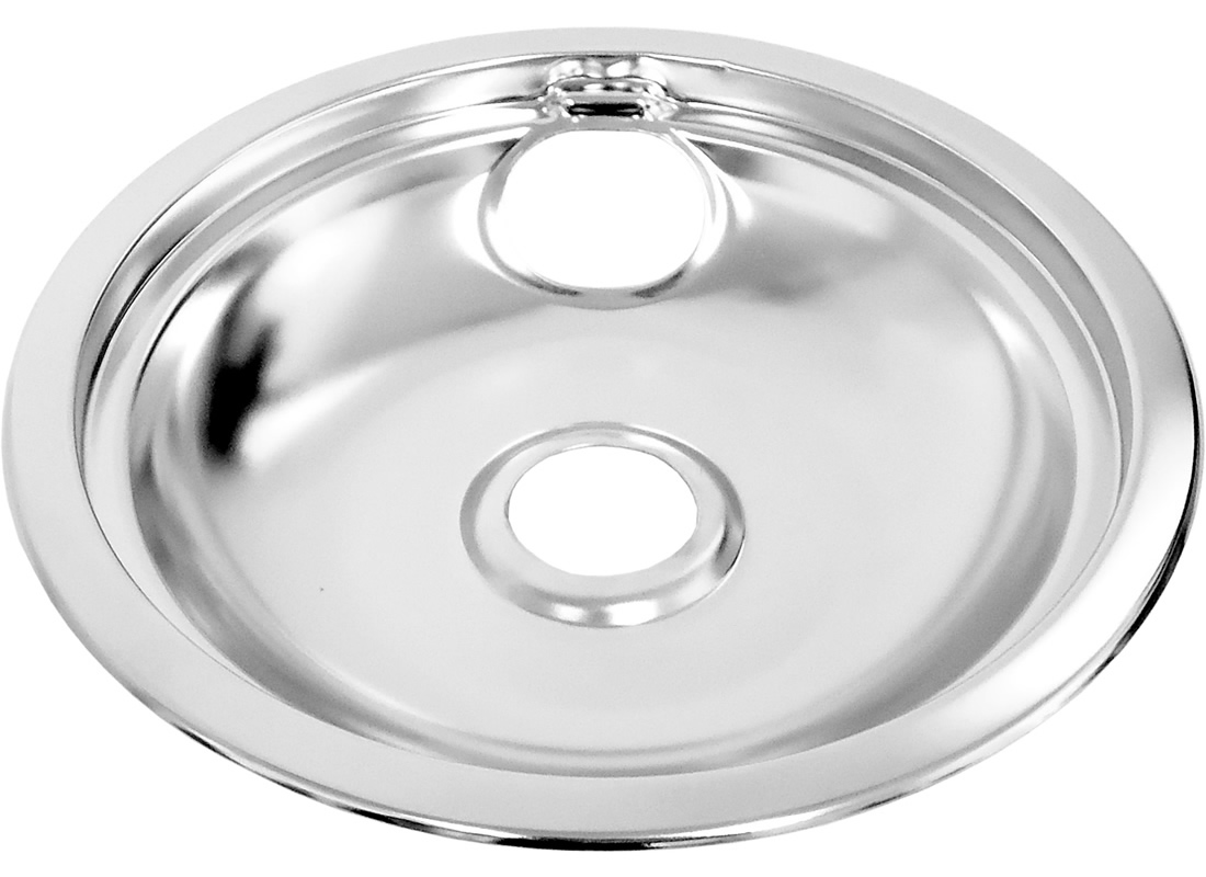 ClimaTek Stove 8" Chrome Drip Bowl Pan fits Hoover KitchenAid Y0310681 Y0B04300211 Y0P00800511