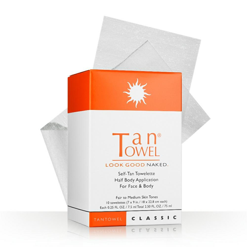 TanTowel Self-Tan Towelette Half Body Classic - 10 Pack