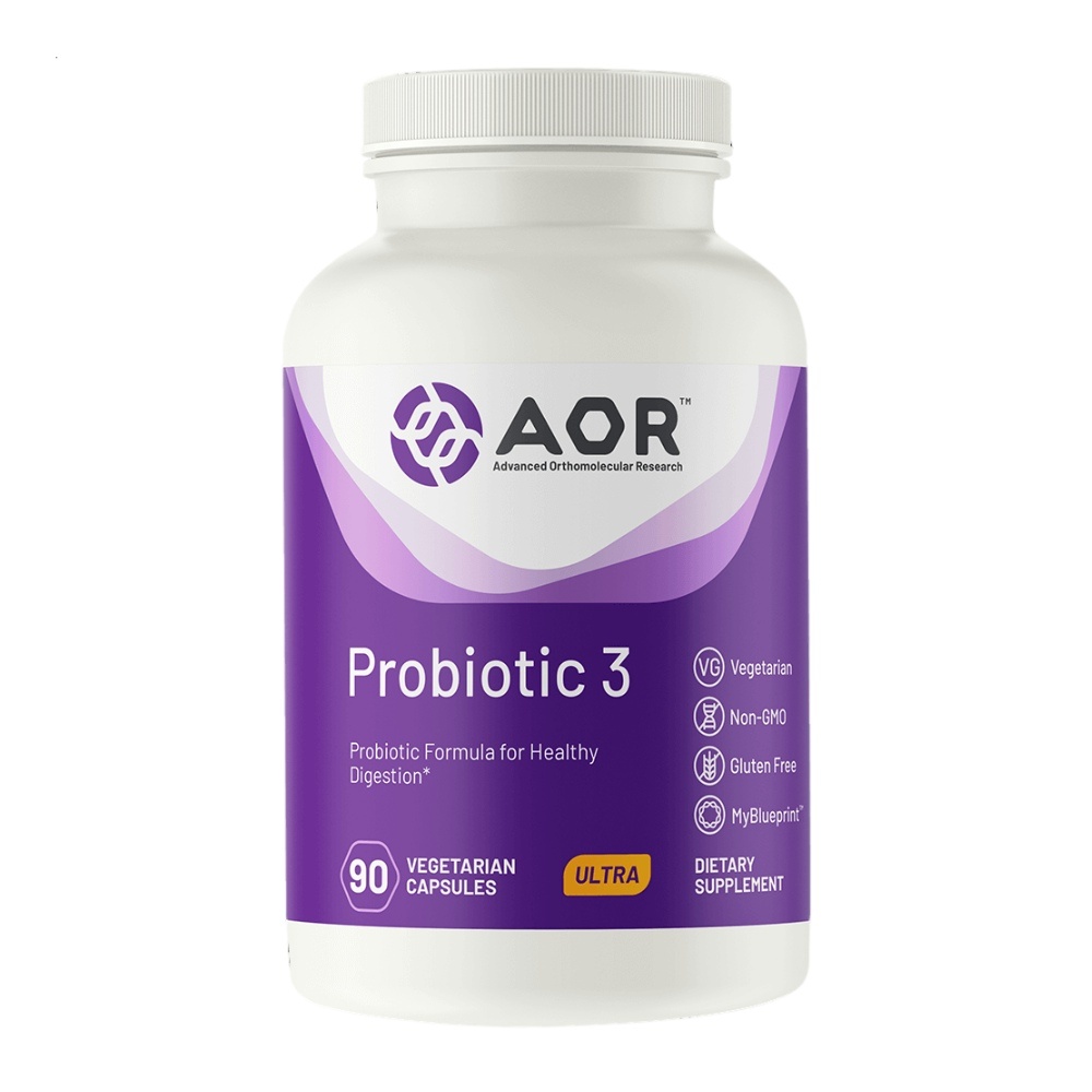 AOR Probiotic-3 Natural Probiotic Formula - 90 Capsules