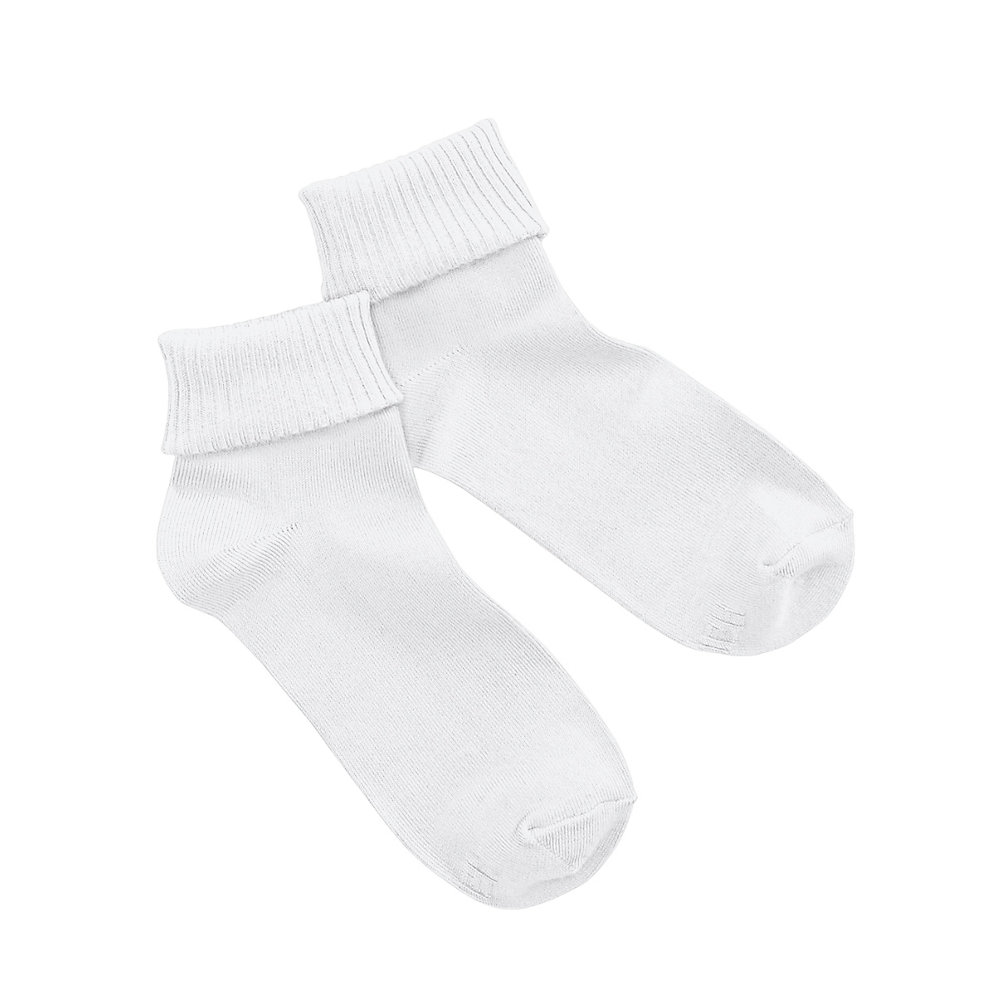 Hanes Women's ComfortSoft Cuff Socks Extended Sizes (3Pack), White, 812