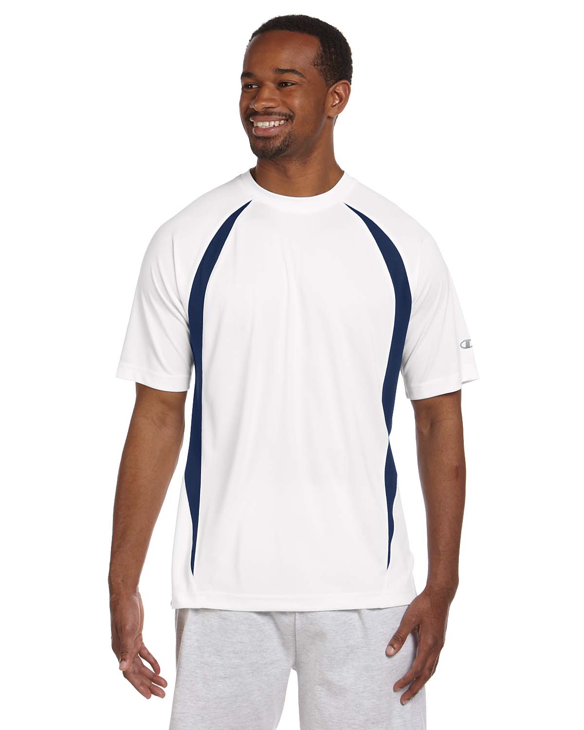 Champion Double Dry® 4.1 Oz. Elevation T-Shirt, Athletic Royal/White, XL