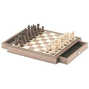 CHH Imports Magnetic Walnut Cafe Chess Set