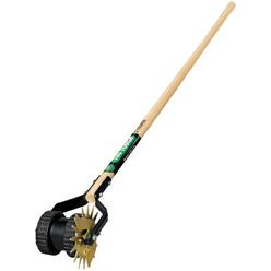 Truper 32100 Tru Tough Rotary Lawn Edger with Dual Wheel and Ash Handle 48-Inch, 1-Pack, Silver