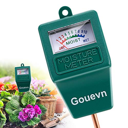 Gouevn Soil Moisture Meter, Plant Moisture Meter Indoor & Outdoor, Hygrometer Moisture Sensor Soil Test Kit Plant Water Meter