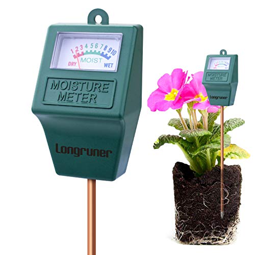 Longruner Moisture Meter, Longruner Indoor/Outdoor Soil Moisture Sensor Meter,Soil Water monitor, Hydrometer for Garden, Farm, Lawn