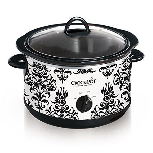 Crock-Pot Crock Pot 4.5 Quart Manual Slow Cooker, Damask Pattern