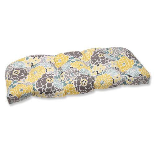 Pillow Perfect Outdoor Full Bloom Wicker Loveseat Cushion