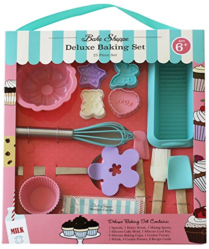 Handstand Kitchen Bake Shoppe 25-piece Deluxe Real Baking Set with Recipes for Kids