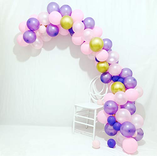 Sogorge Pink and Gold Balloons,112 Pieces Balloon Garland Kit Balloon Arch Garland for Wedding Birthday Party Decorations