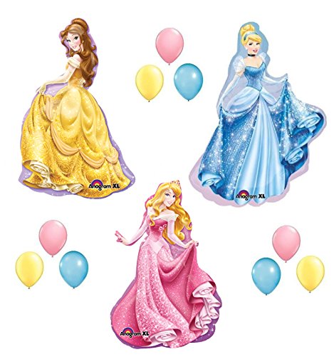 Lgp DISNEY PRINCESS BALLOONS SET sleeping beauty belle cinderella party birthday by Lgp