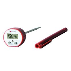Taylor Precision Products Taylor Commercial Waterproof Cooking Digital Quick Read Thermometer, One Size, Red