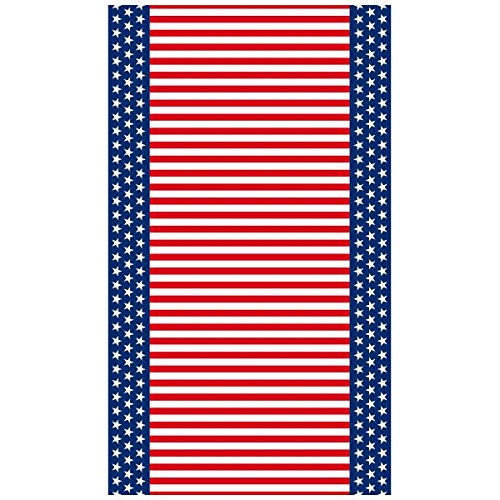 Amscan Stars & Stripes Party Table Cover, 52" x 90"
