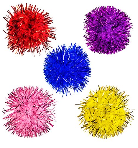 creative hands 15791 59e twinkle poms craft supply (20 piece), 1"