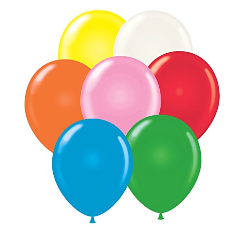 Tuf-Tex Balloons Tuf Tex 17 Inch Standard Assortment With White Latex Balloons 50 Count by