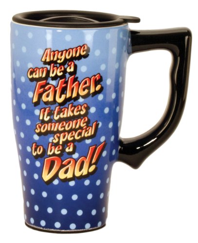 Spoontiques Anyone Can be a Father Travel Mug, One Size, Blue